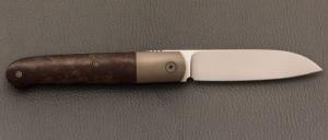    Couteau "  Fructis Lag " custom de Stéphane Espi - Micarta WW2 et lame en RWL34