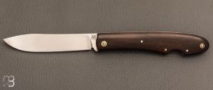  Couteau  " Gen�se  " custom par Fr�d�ric Collin - Noyer et lame en C130