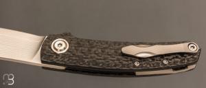   Couteau " Haddock " custom de Jens Anso - Fibre de carbone et lame en VG10 "TAKEFU"