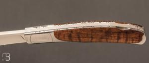  Couteau  "  KaLevEs " lock back artisanal de Cyril Kalisz - Koa et RWL-34