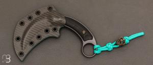 Couteau Kalinou Karambit noir par Bastinelli Knives