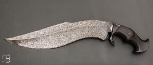    Couteau " Kukri - Mosaic Damascus " custom de Claudio Sobral & Ariel Sobral - CAS Knives