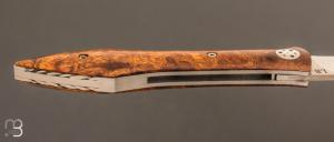   Couteau  "  L'Oegopsyde " fait main par Laraud Blade  - Bois de fer et 14C28