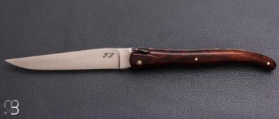  Couteau  " Laguiole 13 cm " fait main par Jérôme Latreille - Ironwood et 14c28N