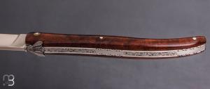  Couteau  " Laguiole 13 cm " fait main par Jérôme Latreille - Ironwood et 14c28N