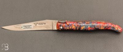 Couteau Laguiole en Aubrac Collection Cosmos modèle " Big-Bang " - Loupe de sureau