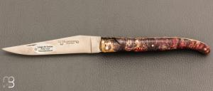 Couteau Laguiole en Aubrac Collection Cosmos modle " Espace " - Loupe de sureau