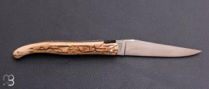   Couteau Laguiole en Aubrac 12 cm manche en ivoire de mammouth