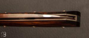   Couteau  "  Le Bourru " custom de Jérôme Bellon - Bois de fer et RWL-34