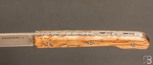  Couteau " Le Capi " par la Coutellerie Savignac -  Bouleau et lame en 14c28