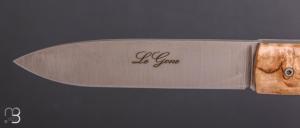  Couteau " Le Gone " mid-tech design d'Eric Depeyre  - Bouleau et 12C27 