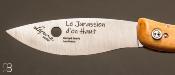 Couteau Le "Jurassien d'en Haut" en buis par Atelier Lepine