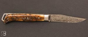 Couteau " Le Savoyard " par Fontenille-Pataud - Mammouth et damas