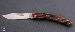   Couteau Le Thiers 11CM par Cognet -  Os cerfé et 14c28N