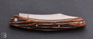   Couteau Le Thiers 11CM par Cognet -  Os cerfé et 14c28N