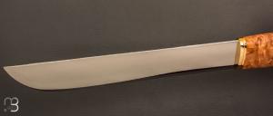    Couteau " Leuku " de chasse de Pekka Tuominen - Bouleau madré