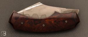 Couteau " Liner-Lock " custom par Rémi Bouin - Ironwood et C130