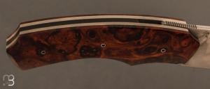 Couteau " Liner-Lock " custom par Rémi Bouin - Ironwood et C130