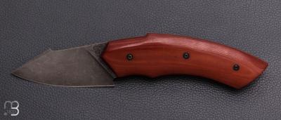    Couteau " Liner-Lock custom  " par Florian Dreyer FD-Knives - Micarta