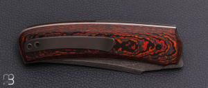   Couteau  " Liner-lock " custom par Guy Poggetti - Fatcarbon® et elmax