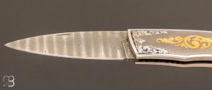 Couteau " Lock-Back " custom par Dr Fred Carter - Sole Authorship Engraved