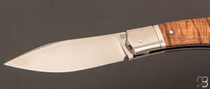    Couteau  " Lock-Back" custom par Rémi Lavialle - RWL34 et koa stabilisé