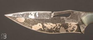 Couteau  "  Loken N°74 " par Opus Knives - N690 et G10