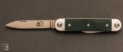 Couteau Sessantesimo 2 pices micarta vert 195.MCV par Maserin