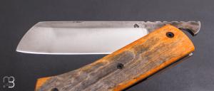  Couteau  " Mesclun " Piémontais de Julien Maria - érable moucheté stabilisé et XC100