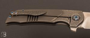 Couteau  " Mini Wyvern "  tactique custom frame-lock flipper par Walter Randolph