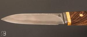  Couteau "Nessmuk" droit en noyer et lame acier C130 par Jean Paul Sire