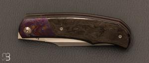 Couteau  "  New Hardy " custom par Rémi Lavialle - RWL34 et fibre de carbone