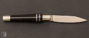 Ebony and Aluminium double ferule n°25 Nontron pocket kni2e