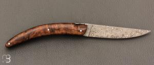   Couteau " Styl'ver " par Goyon Chazeau -  Noyer et lame damas