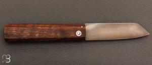 Couteau de poche L'Okto en noyer par Frédéric Maschio