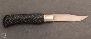Couteau de poche Old Bear Noir/Aluminium taille L