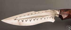  Couteau " Onca " de Samuel Lurquin - Acier U10A et bois de fer d'Arizona