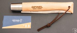    Couteau Opinel N°13 Nouvelle Version + Plumier - Lame inoxydable - hêtre