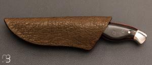   Couteau " Pièce unique " scrimshaw par Gaétan Beauchamp