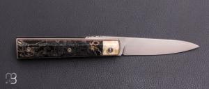  Couteau de poche Piémontais de Richard Ciachera - Lave volcanique