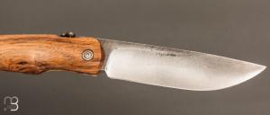 Couteau de poche Piémontais par Mickael Moing - Chêne et 100c6