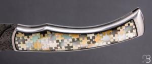   Couteau "Pointix lock back" custom de Florent Dall'ava - L'atelier Dall'ava