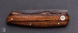    Couteau " Quetsche à friction " par Louis Contat - Bocote et acier XC100