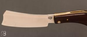    Couteau " Razoir Sheffield " custom par Alex Dubois - Bois de rose et lame en C130