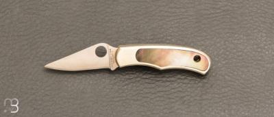   Couteau SPYDERCO BUG maillechort / abalone - C133AP
