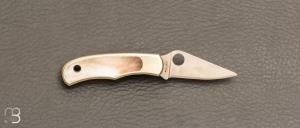   Couteau SPYDERCO BUG maillechort / abalone - C133AP