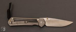 Couteau " Sebenza 31 Large Bog Oak inlay " L31-1100 de Chris Reeve 