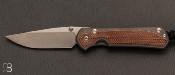 Couteau Sebenza 31 Small Natural Micarta inlay S31-1212 de Chris Reeve