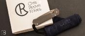 Couteau Sebenza 31 Small Sprint Run Insingo S35VN Glass Blast Titanium de Chris Reeve - S31-1685