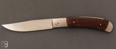   Couteau " Small Lock-back  " custom par Petr Hofman - Bois de fer et RWL34
